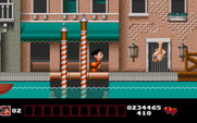Soccer Kid for IBM PC/Compatibles - Fish jump out of the water as you try to navigate through Venice.
