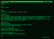 Zork: The Great Underground Empire for Amstrad PCW - Fighting the troll...