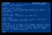Zork: The Great Underground Empire for Atari 8-bit - Usually a good idea to turn on the lamp before entering the darkness...
