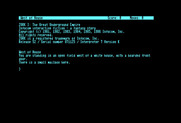 Zork: The Great Underground Empire for Commodore 128 - Starting screen.
