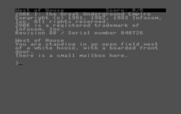 Zork: The Great Underground Empire for Commodore 16 & Plus/4 - Starting location.