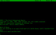 Zork: The Great Underground Empire for IBM PC/Compatibles - Starting location.