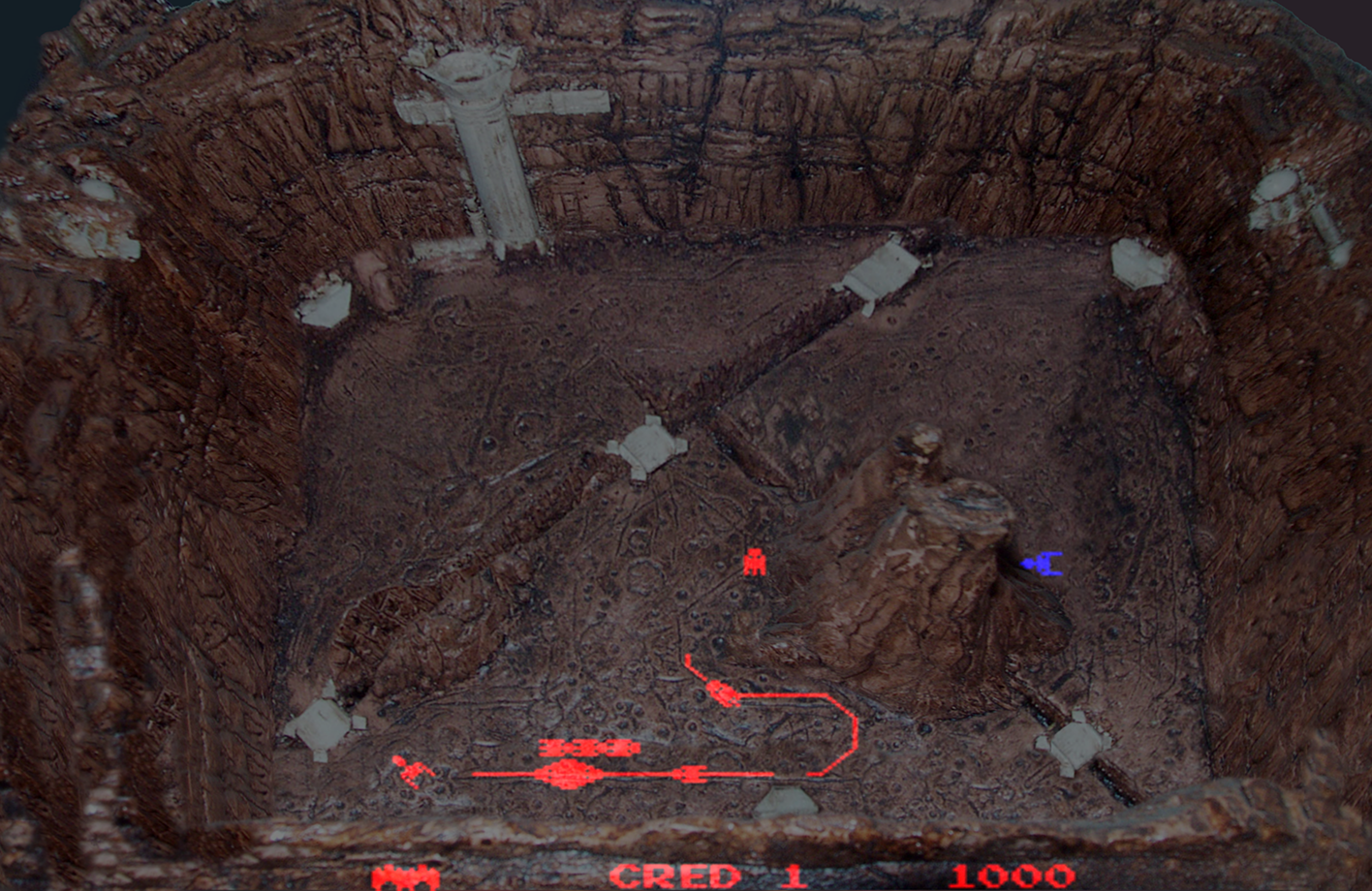 Dark Planet Arcade Screenshot: Game start.