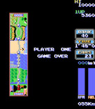 Road Fighter for Arcade - Game over.
