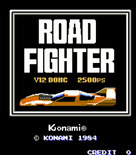 Road Fighter for Arcade - Title screen.