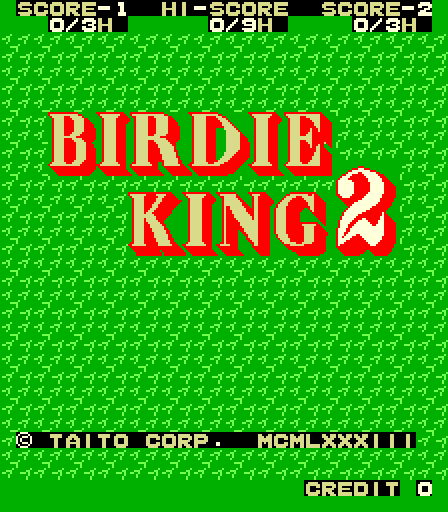 Birdie King II Arcade Screenshot: Title screen.