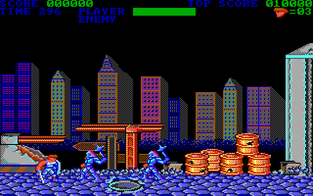 Trojan IBM PC/Compatibles Screenshot: Game start.