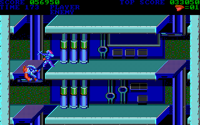 Trojan IBM PC/Compatibles Screenshot: Ouch, an enemy got me...