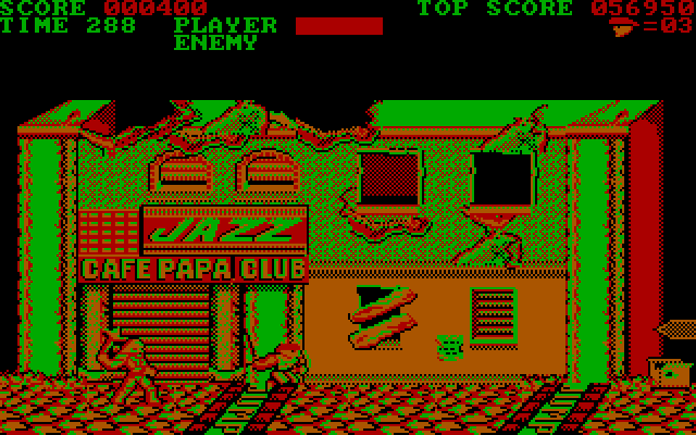 Trojan IBM PC/Compatibles Screenshot: Use those jump panels to leap high into the air!
