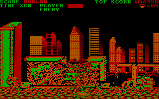 Trojan IBM PC/Compatibles Screenshot: I'm surrounded! This could be trouble.