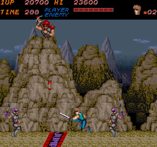 Trojan Arcade Screenshot: Under attack from all directions...
