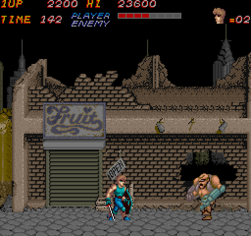 Trojan Arcade Screenshot: This guy looks tough...