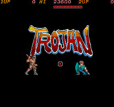 Trojan for Arcade - Title screen.