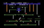 Apple Cider Spider for Commodore 64 - Ouch, an apple piece hit me!