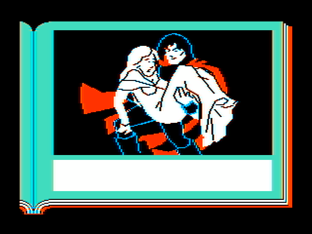 ZorkQuest: Assault on Egreth Castle IBM PC/Compatibles Screenshot: Our hero to the rescue...