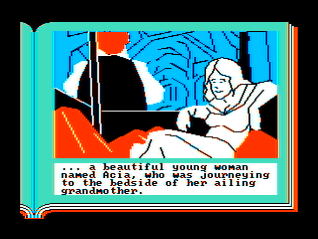 ZorkQuest: Assault on Egreth Castle IBM PC/Compatibles Screenshot: Introducing Acia.