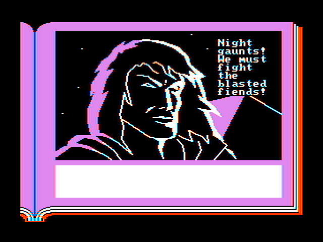 ZorkQuest: Assault on Egreth Castle IBM PC/Compatibles Screenshot: Looks like trouble...