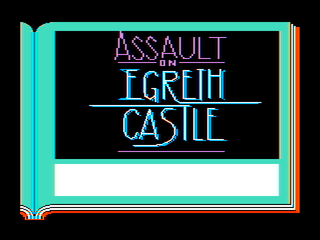 ZorkQuest: Assault on Egreth Castle IBM PC/Compatibles Screenshot: Title screen 2.