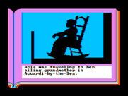ZorkQuest: Assault on Egreth Castle for IBM PC/Compatibles - Acia is travelling to visit her grandmother.