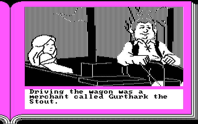 ZorkQuest: Assault on Egreth Castle IBM PC/Compatibles Screenshot: The adventure begins...