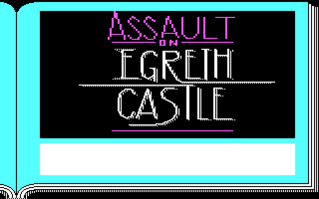 ZorkQuest: Assault on Egreth Castle IBM PC/Compatibles Screenshot: Title screen 2.