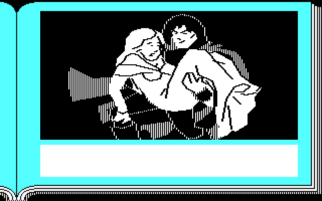 ZorkQuest: Assault on Egreth Castle IBM PC/Compatibles Screenshot: Our hero catches Acia...