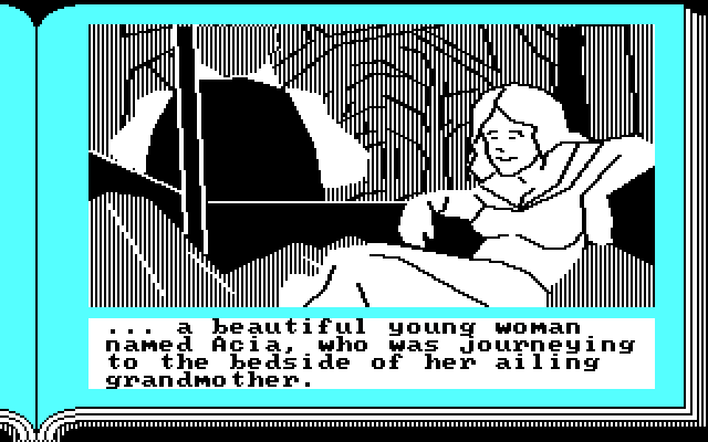 ZorkQuest: Assault on Egreth Castle IBM PC/Compatibles Screenshot: Introducing Acia...