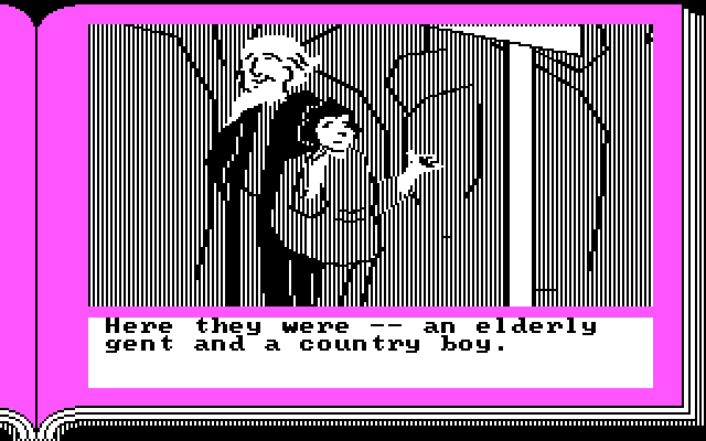 ZorkQuest: Assault on Egreth Castle IBM PC/Compatibles Screenshot: Picking up some new passengers...