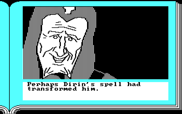 ZorkQuest: Assault on Egreth Castle IBM PC/Compatibles Screenshot: Transformed by a spell...