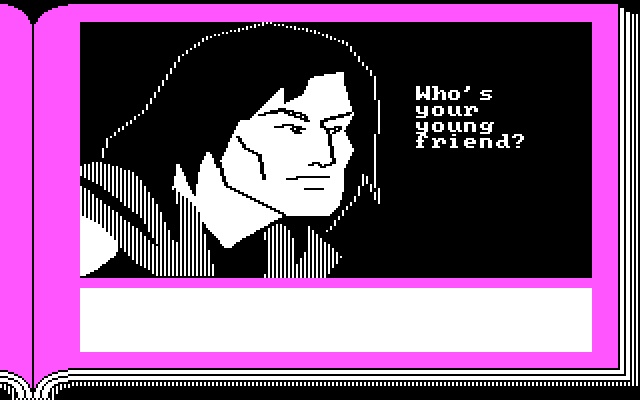 ZorkQuest: Assault on Egreth Castle IBM PC/Compatibles Screenshot: Who do we have here?