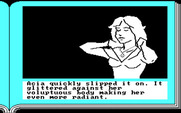 ZorkQuest: Assault on Egreth Castle for IBM PC/Compatibles - Acia puts on the amulet...