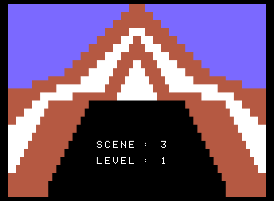 Sammy Lightfoot ColecoVision Screenshot: On to scene 3...