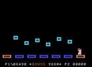 Sammy Lightfoot for ColecoVision - On this screen you need to first jump across disappearing platforms.