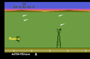 Barnstorming for Atari 2600 - Avoid obstacles such as birds and windmills.