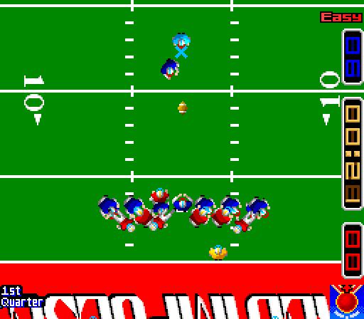 Gridiron Fight Arcade Screenshot: Going for the extra point.
