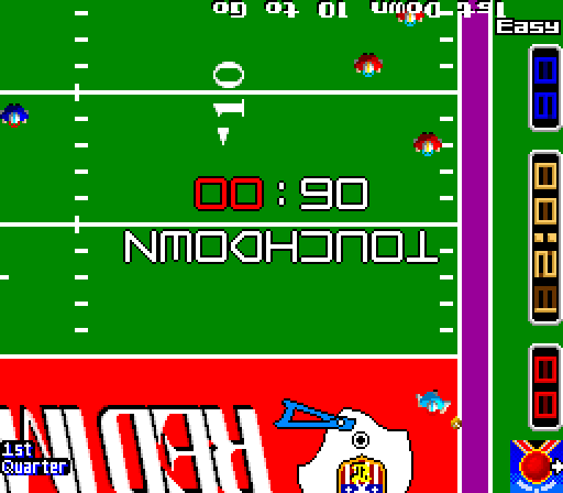 Gridiron Fight Arcade Screenshot: Touchdown!