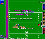 Gridiron Fight for Arcade - Next play, defensive side.