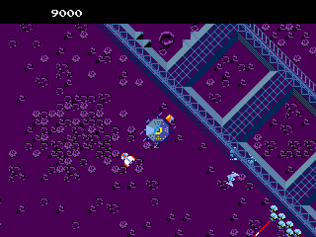 Cerberus Arcade Screenshot: I have only one pod left to protect.