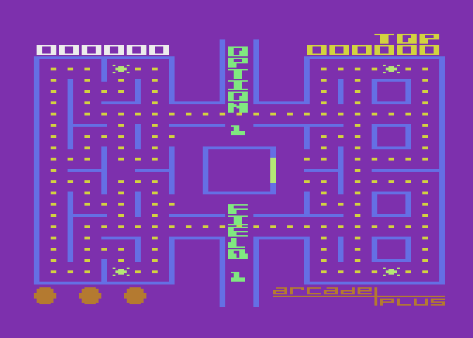 Ghost Hunter Atari 8-bit Screenshot: Game options screen.
