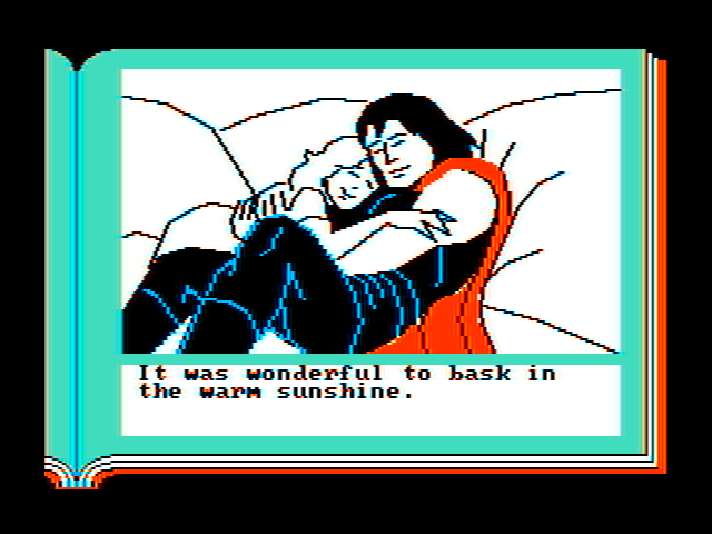 ZorkQuest: The Crystal of Doom IBM PC/Compatibles Screenshot: A moments relaxation...
