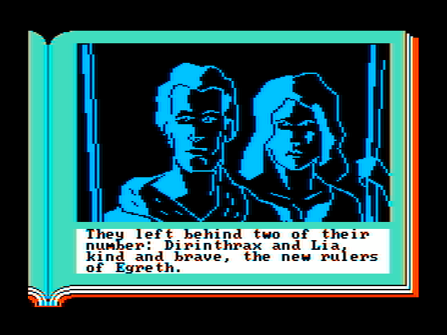 ZorkQuest: The Crystal of Doom IBM PC/Compatibles Screenshot: Meet the new rulers of Egreth.
