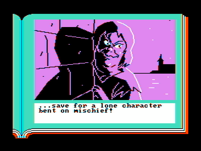 ZorkQuest: The Crystal of Doom IBM PC/Compatibles Screenshot: Some mischief is afoot