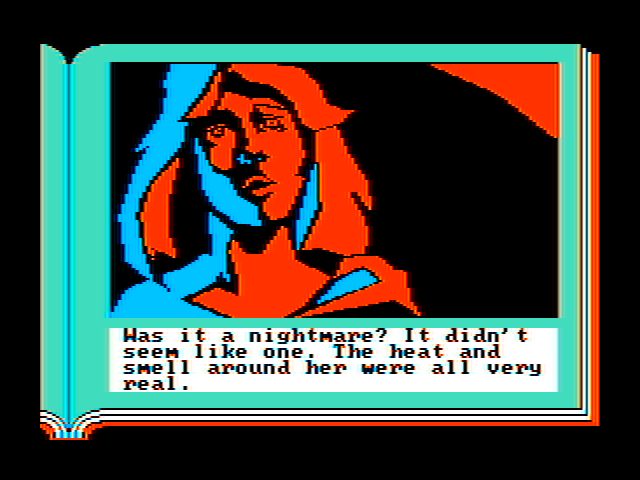 ZorkQuest: The Crystal of Doom IBM PC/Compatibles Screenshot: What's happening to Acia?