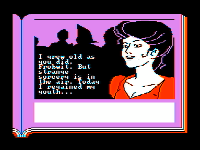ZorkQuest: The Crystal of Doom IBM PC/Compatibles Screenshot: Who is this?