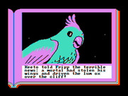 ZorkQuest: The Crystal of Doom for IBM PC/Compatibles - Meet Keeto the bird...