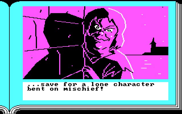 ZorkQuest: The Crystal of Doom IBM PC/Compatibles Screenshot: Some trouble is about to begin...
