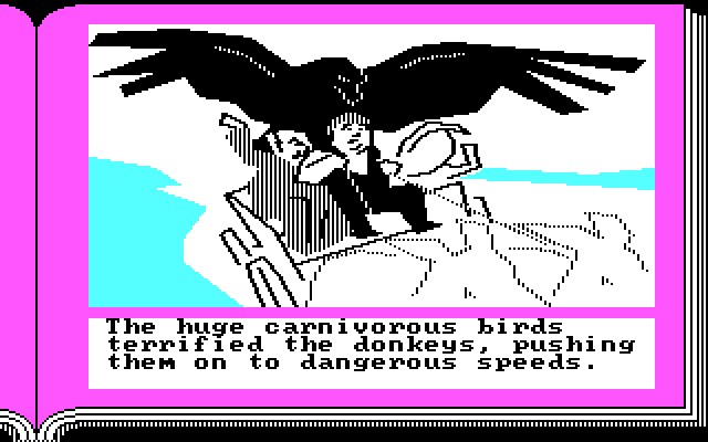 ZorkQuest: The Crystal of Doom IBM PC/Compatibles Screenshot: Under attack!