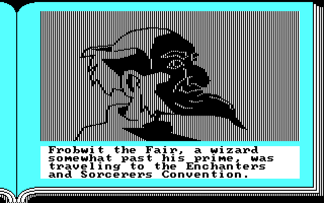 ZorkQuest: The Crystal of Doom IBM PC/Compatibles Screenshot: Re-introducing some of the characters.