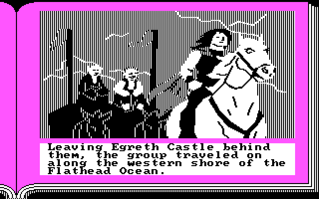 ZorkQuest: The Crystal of Doom IBM PC/Compatibles Screenshot: Our hero continues on...