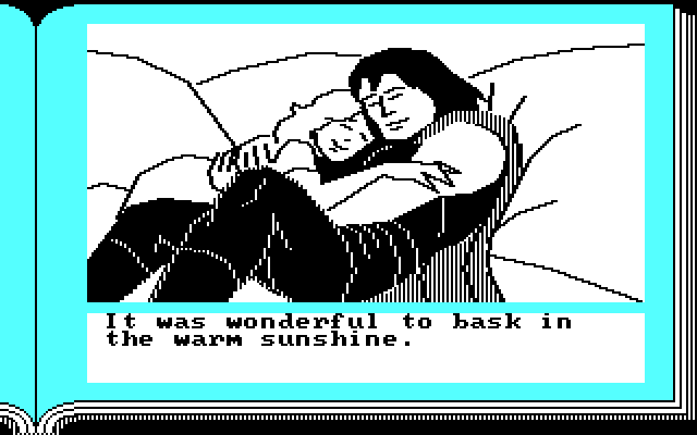 ZorkQuest: The Crystal of Doom IBM PC/Compatibles Screenshot: A moment to rest...